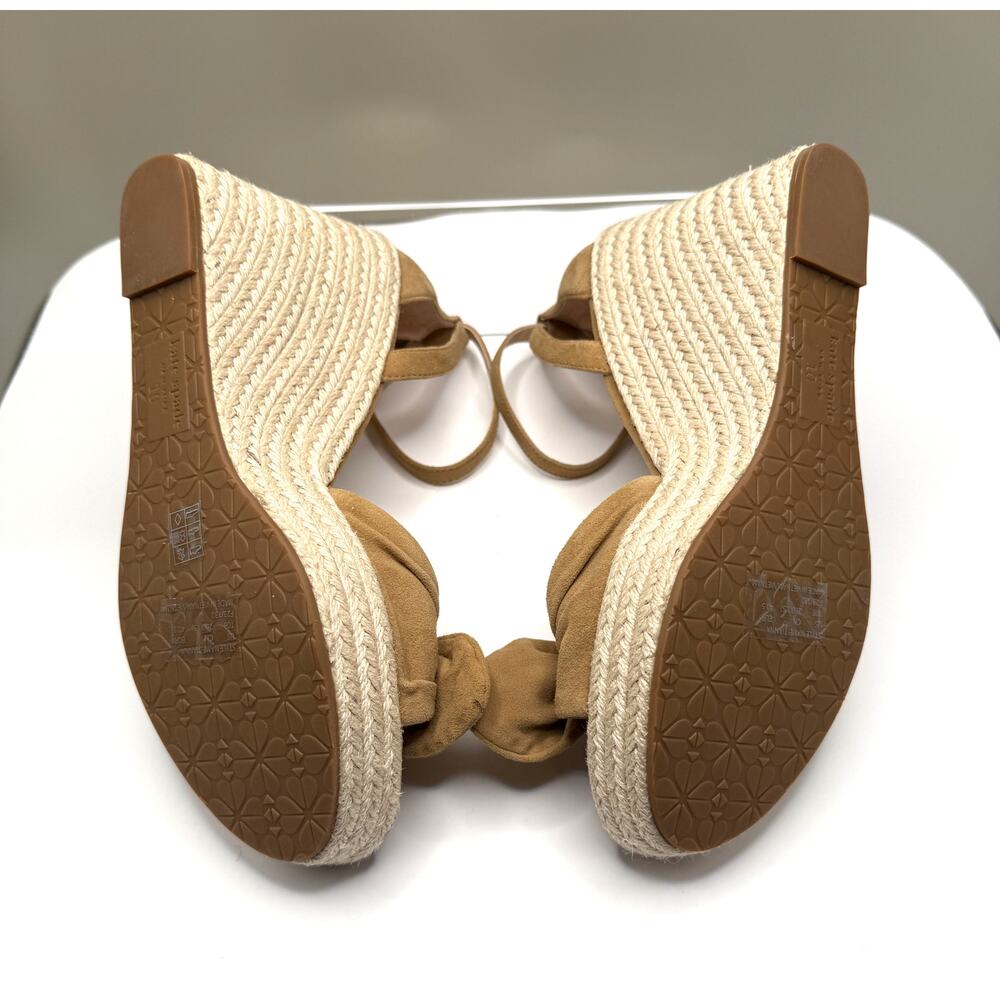 Kate Spade New York Tianna Platform Wedges Sz 10 tan suede espadrille - Picture 5 of 10